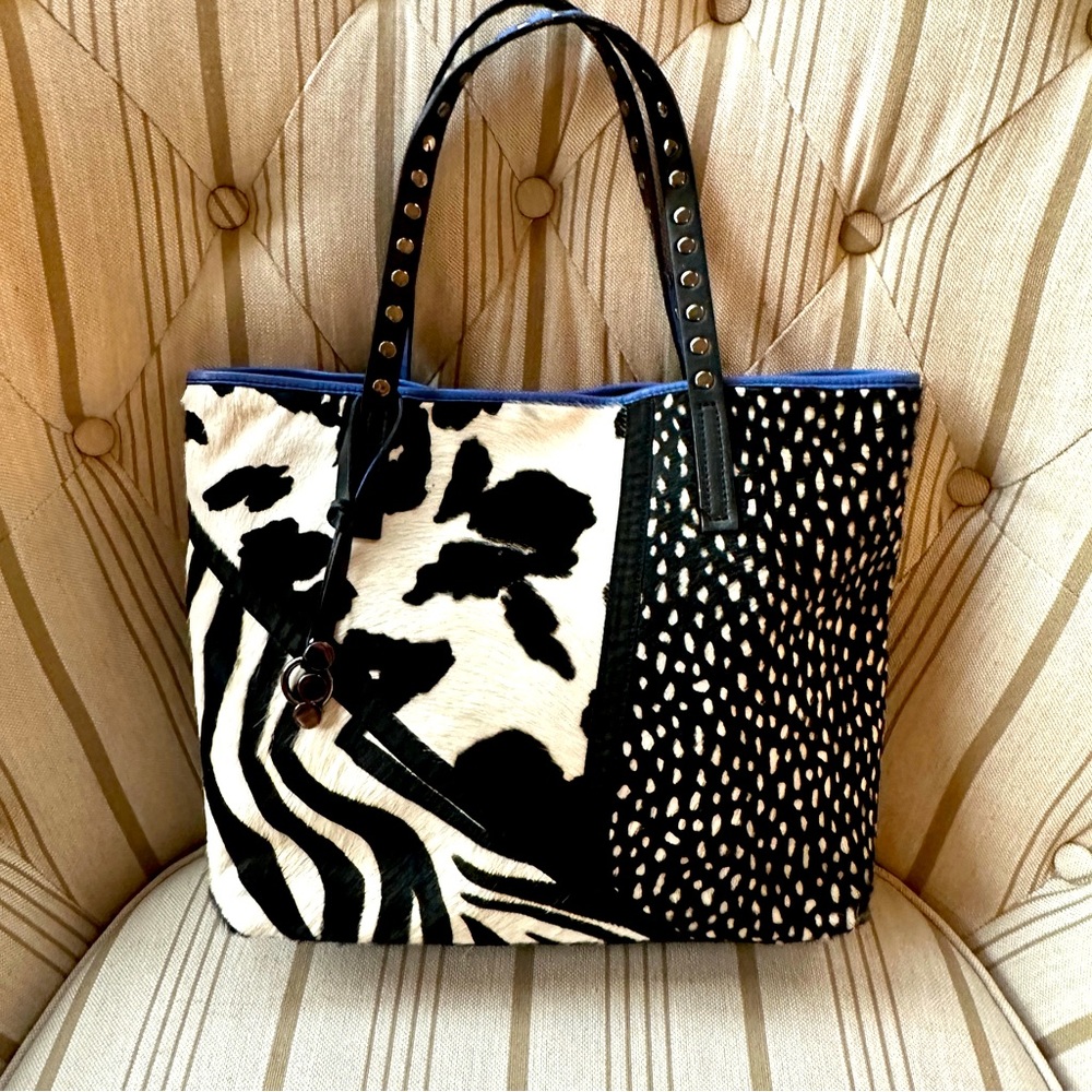 Asla Bellucci Italian Leather cowhide tote